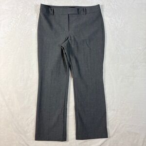Talbots Dress Pants Women 14 Gray Excellent Signature‎ Straight Leg Heavy Fabric